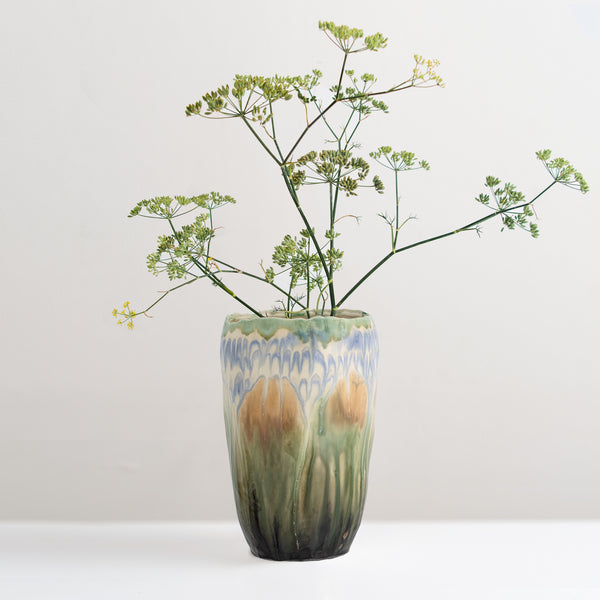 Mahasti large glazed stoneware vase