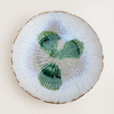 Mati green glazed stoneware serving bowl