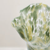 Mika glass Vase, Green
