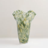 Mika glass Vase, Green