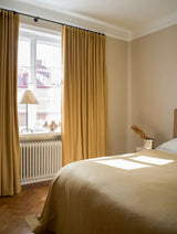 Linen curtain - Mustard - Blackout Lined