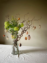 Sabina glass eggs, set of 6 (3 left)