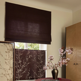 Sakura Raw cotton Roman blind - Plum