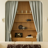 Sakura Raw cotton curtain - Dove Blue - Blackout lined