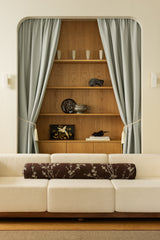 Sakura Raw cotton curtain - Dove Blue - Blackout lined