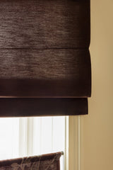 Sakura Raw cotton Roman blind - Plum