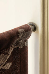 Sakura jacquard café curtain - Plum