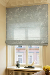 Sakura Jacquard Roman blind - Dove Blue