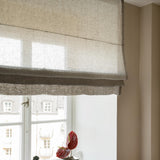 Sheer linen roman blind - grey