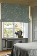 Sakura Jacquard Roman blind - Dove Blue - Blackout lined
