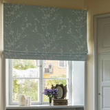 Sakura Jacquard Roman blind - Dove Blue - Blackout lined
