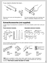 Black curtain track - set sizes (20% discount)