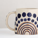 Shama stoneware mug, blue (2 left)