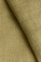 Sheer Linen café curtain, double pole - Olive Green