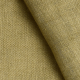 Sheer Linen café curtain, double pole - Olive Green