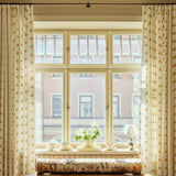 Sweet Pea Linen curtain - Mustard