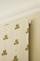 Sweet Pea Linen Roman Blind - Olive Green - Blackout Lined
