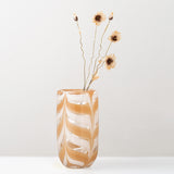 Taven mouthblown stripe glass vase