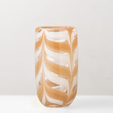 Taven mouthblown stripe glass vase