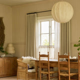 Sheer Linen Café Curtain With Rings - Pure White