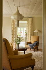 Sweet Pea Linen curtain - Mustard