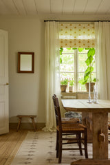 Sweet pea linen roman blind - Mustard