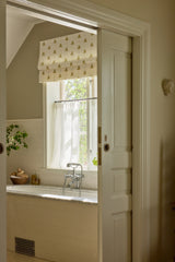 Sweet pea linen roman blind - Olive green