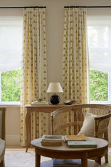 Sweet Pea Linen Curtain - Olive Green