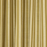 Stripe Linen Wave Ruffle Café Curtain - Olive Green