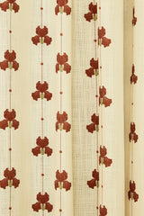 Sweet pea linen roman blind - Burgundy