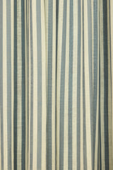 Stripe Linen curtain - Dove Blue