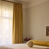 Stripe Linen Curtain - Mustard - Blackout Lined