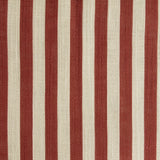 Stripe Linen café curtain - Burgundy
