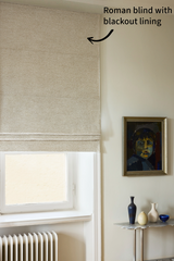 Bouclé Roman Blinds - Sand