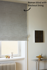 Bouclé Roman Blinds - Grey