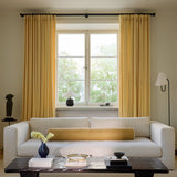 Velvet curtain - Oat yellow