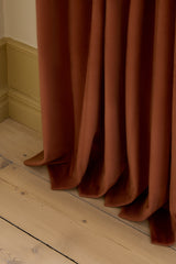 Velvet curtain - Terracotta