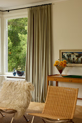 Velvet curtain - Olive Green