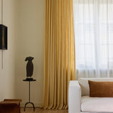 Linen curtain - Oat yellow