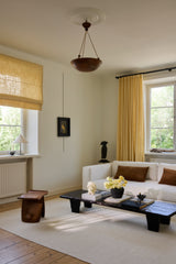 Linen curtain - Oat yellow