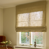 Linen roman blind - Olive Green