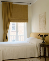 Bouclé Roman Blinds - Mustard - Blackout Lined