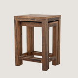 Galen side tables, set of 2, reclaimed wood