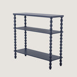 Salino Dark blue Side Table, Pine