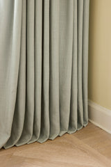 Linen curtain - Dove Blue