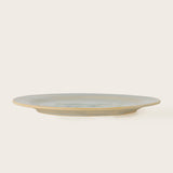 Hadden handmade glazed stoneware dinner plate, green