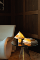 Crème Atelier Loulou lamp, Linen garden