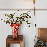 Mika glass Vase, Red, pre-order