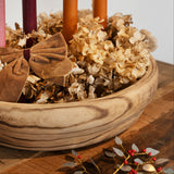 Branch in iron and brass with red beads ornament