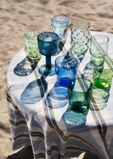 Alva glass water jug, sky blue